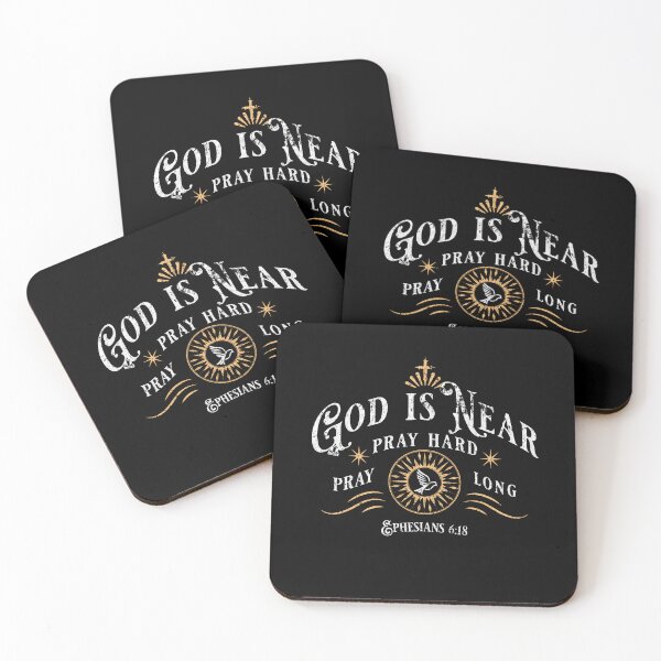 Item preview, GOD IS NEAR Pray Hard and Long designed and sold by ej-sulu.