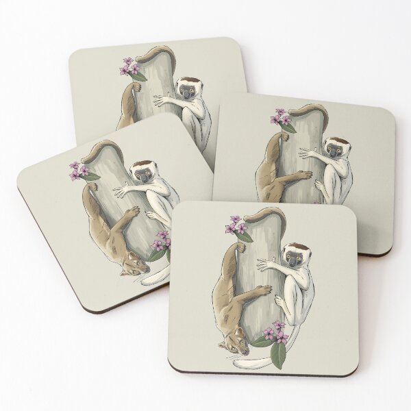 Item preview, "Balancing Act" Fossa and Sifaka Lemur designed and sold by ArtByBreah.