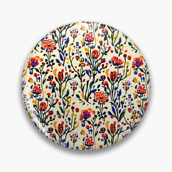 Item preview, Floral Art Elegant & Royal Red Wildflowers Seamless Pattern 1X designed and sold by Zeporas Castle.