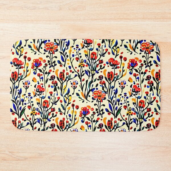 Item preview, Floral Art Elegant & Royal Red Wildflowers Seamless Pattern 1X designed and sold by Zeporas Castle.