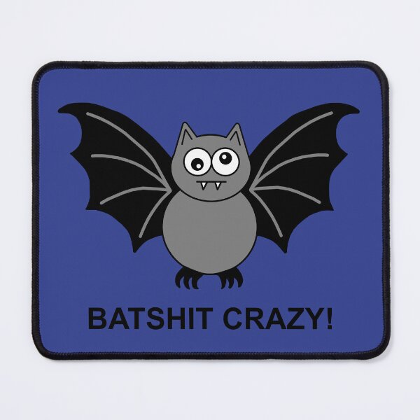 Item preview, Batshit Crazy Cute Cartoon Bat designed and sold by Scat the cat.