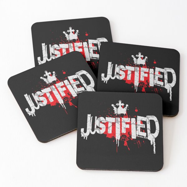 Item preview, JUSTIFIED Romans 3:24 Christian Design designed and sold by ej-sulu.