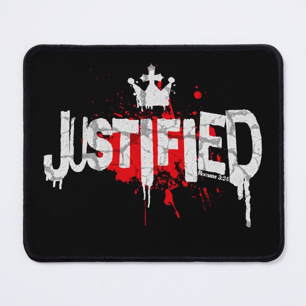 Item preview, JUSTIFIED Romans 3:24 Christian Design designed and sold by ej-sulu.