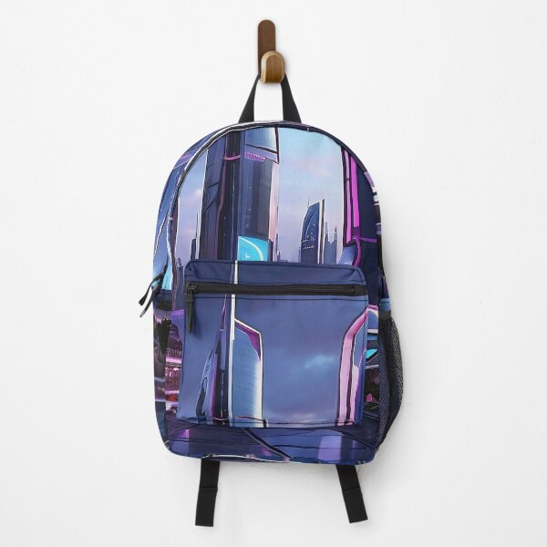 Item preview, City Scape Twilight Metropolis: A Neon Symphony designed and sold by ArtComixHaven.