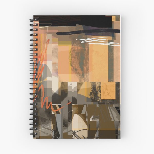 Item preview, "A Threat of Escalation" - Warm Abstract Shapes Square Orange Lines designed and sold by pngrktes-art.