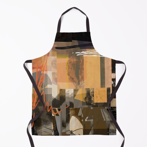 Item preview, "A Threat of Escalation" - Warm Abstract Shapes Square Orange Lines designed and sold by pngrktes-art.