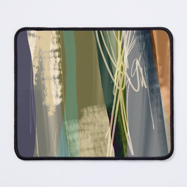 Item preview, "Only These Will Work" - Orange Navy Green Yellow Lines Contemporary Layers designed and sold by pngrktes-art.