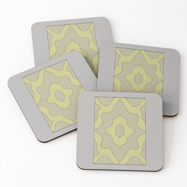 Item preview, patterns with gray and yellow tones designed and sold by azet-art.