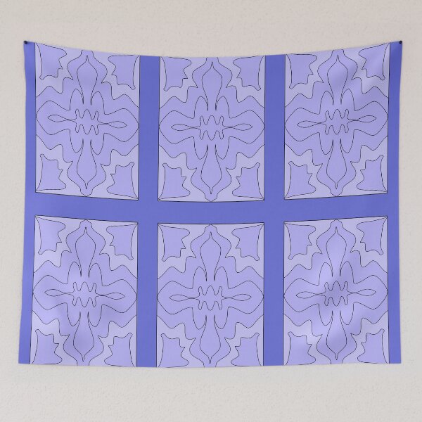 Item preview, patterns with blue tones designed and sold by azet-art.