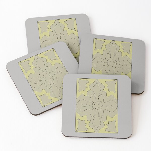 Item preview, patterns with gray and yellow tones designed and sold by azet-art.