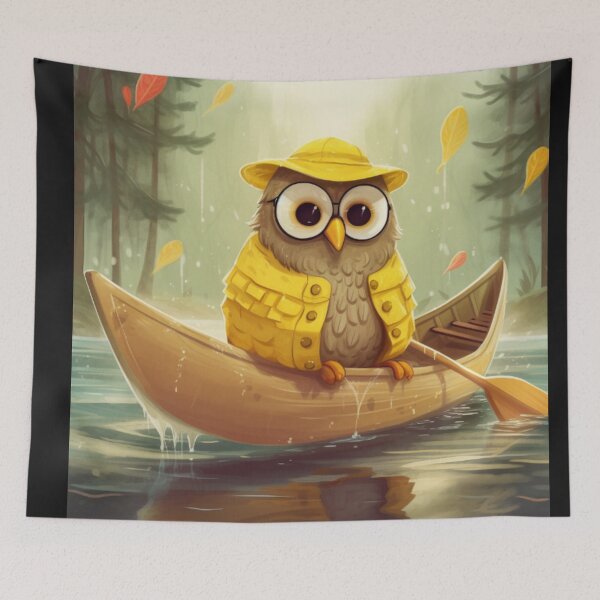 Item preview, canoe Owl "Olive" designed and sold by Highlandkings.