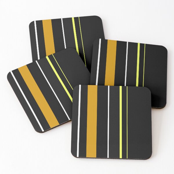 Item preview, "Previously Charged" - Black Yellow White Lines Contemporary Grid Shapes designed and sold by pngrktes-art.