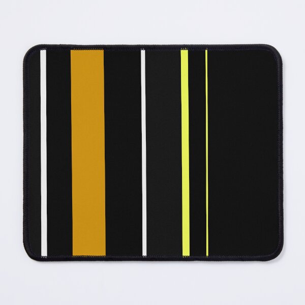 Item preview, "Previously Charged" - Black Yellow White Lines Contemporary Grid Shapes designed and sold by pngrktes-art.