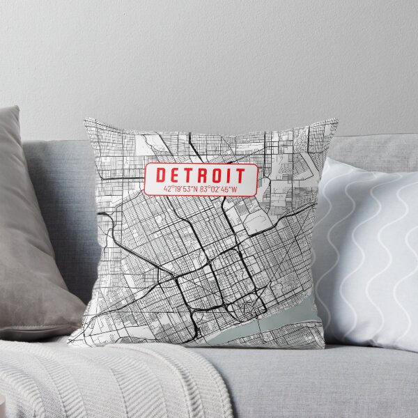 Item preview, mapa de Detroit designed and sold by Digital Sanctuary.