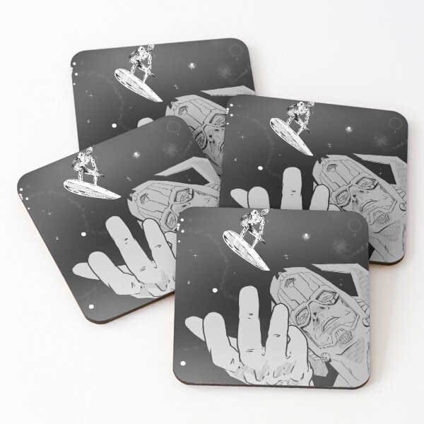 Artikelvorschau, Silver Surfer und Galactus entworfen und verkauft von BarnesComicArt.