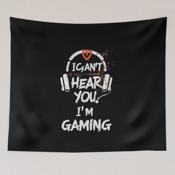 Item preview, I Can't Hear You Im Gaming ideal design for gamers with headphones designed and sold by FashionFlock.