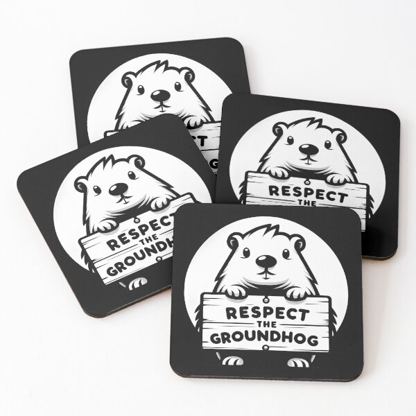 Item preview, Respect the Groundhog in Monochrome designed and sold by GoldenPattern.