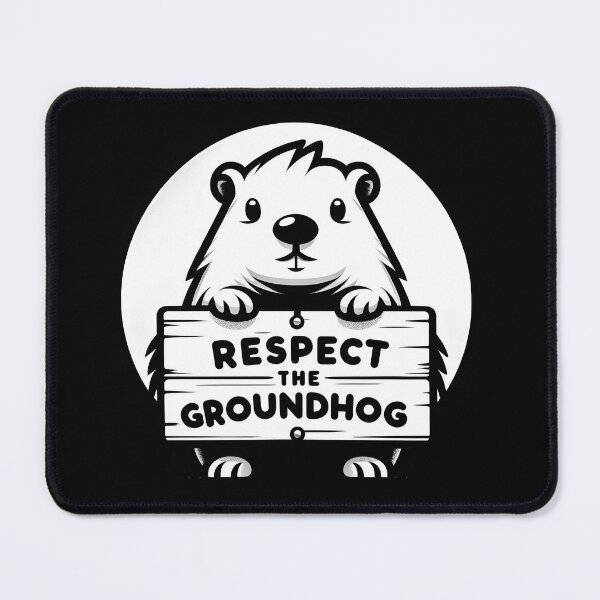 Item preview, Respect the Groundhog in Monochrome designed and sold by GoldenPattern.