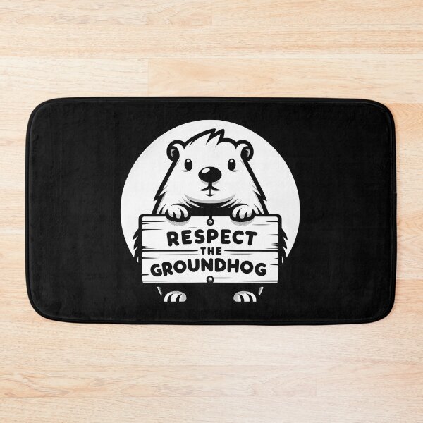 Item preview, Respect the Groundhog in Monochrome designed and sold by GoldenPattern.
