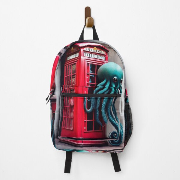 Item preview, Telephone booth with an octopus designed and sold by M-Y-A-R-T-.