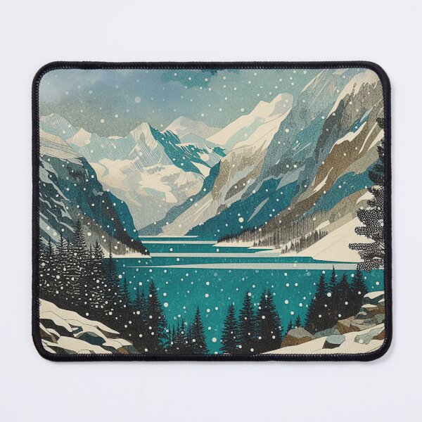 Item preview, Alpine Lake - Snowy Landscape Design designed and sold by HausKatz.