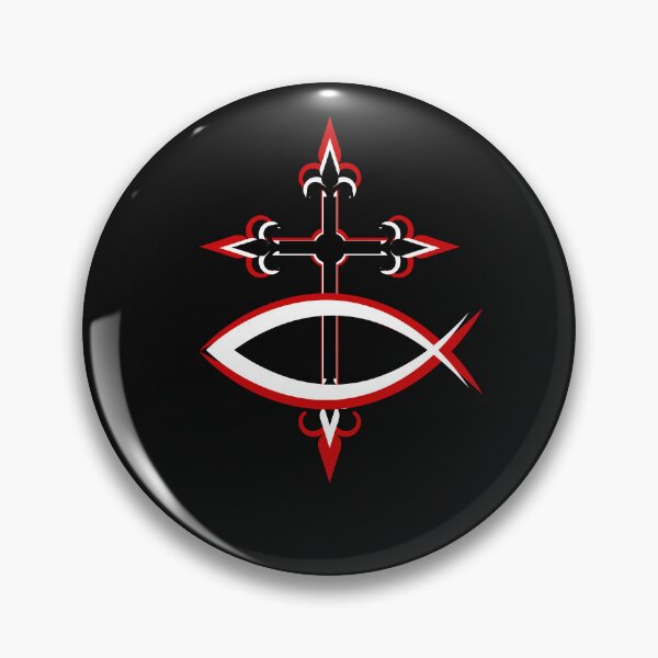 Item preview,   Ichthus & Cross (abstract) designed and sold by Tripp Art Studio.