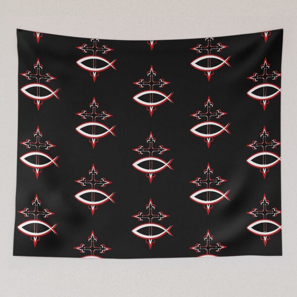 Item preview,   Ichthus & Cross (abstract) designed and sold by Tripp Art Studio.