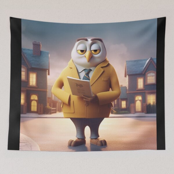 Item preview, Estate Agent Owl "Olaf" designed and sold by Highlandkings.