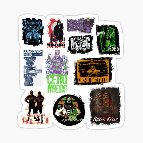 Item preview, Pro Wrestling Sticker Pack designed and sold by johnbjwilson.