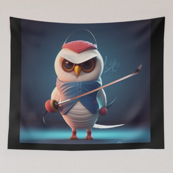 Item preview, Fencing Owl "Odette" designed and sold by Highlandkings.