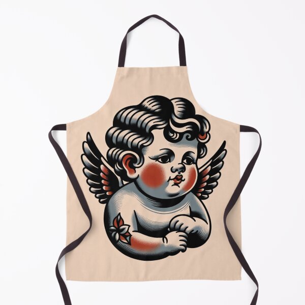 Item preview, Traditional Tattoo Cherub 2 designed and sold by SarahandMya.