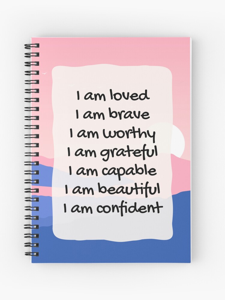 I AM Affirmation&quot; Journal for Sale by BPartstudio | Redbubble