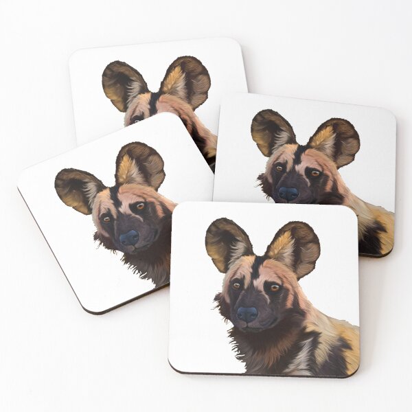 Item preview, vector African wild dog Face designed and sold by Doooriginals.