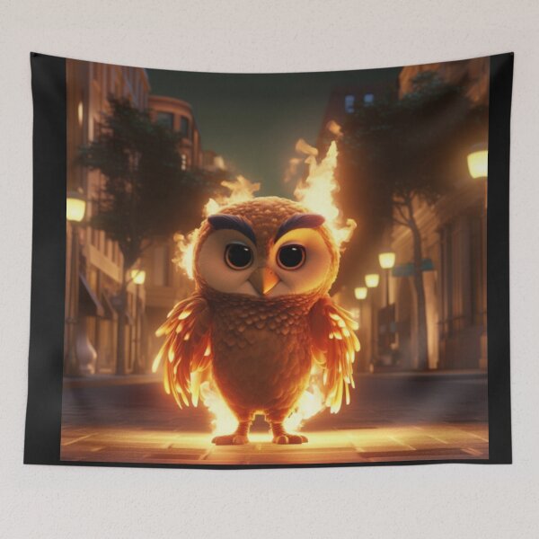 Item preview, Fire Owl "Orrin" designed and sold by Highlandkings.