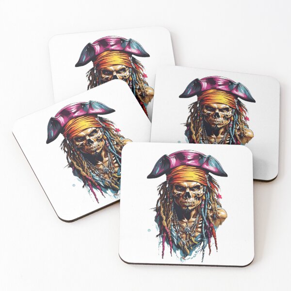 Item preview, Rastafarian Pirate Crimson Captain's Eternal Gaze designed and sold by ArtComixHaven.
