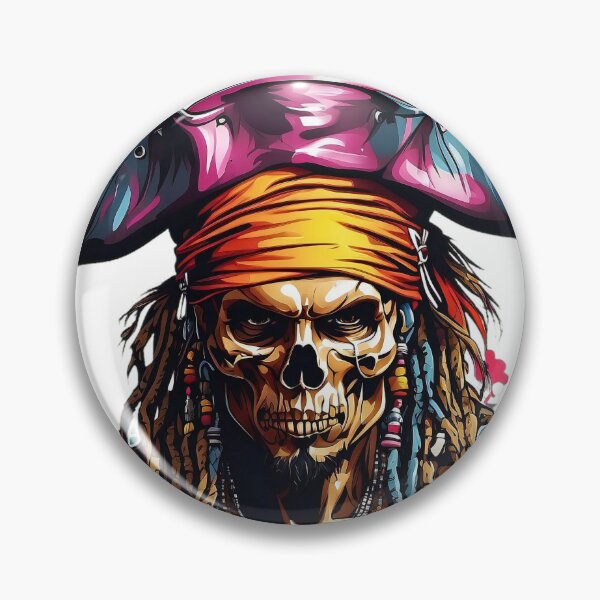 Item preview, Rastafarian Pirate Crimson Captain's Eternal Gaze designed and sold by ArtComixHaven.