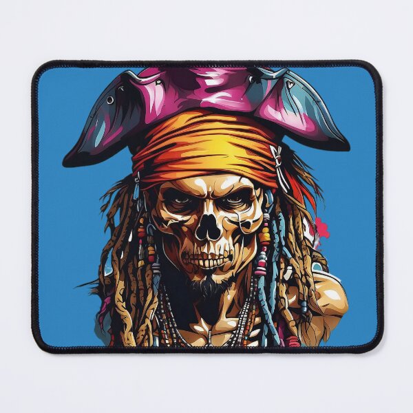 Item preview, Rastafarian Pirate Crimson Captain's Eternal Gaze designed and sold by ArtComixHaven.