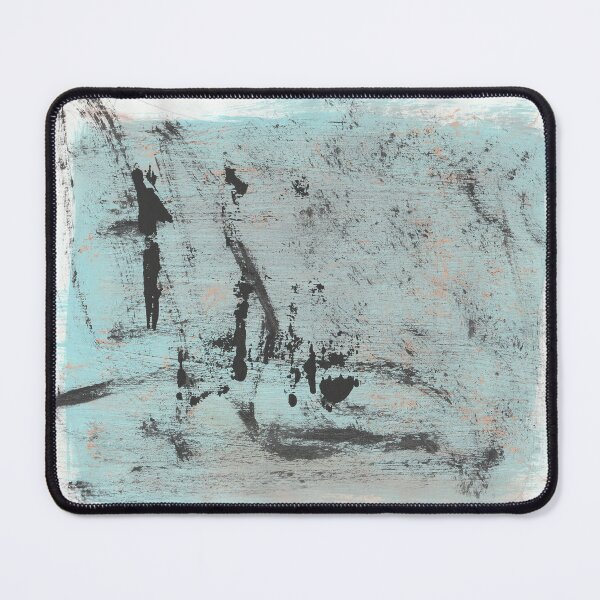 Item preview, "Waking Up Crying" - Moody Light Blue Abstract Contemporary Texture Painting designed and sold by pngrktes-art.