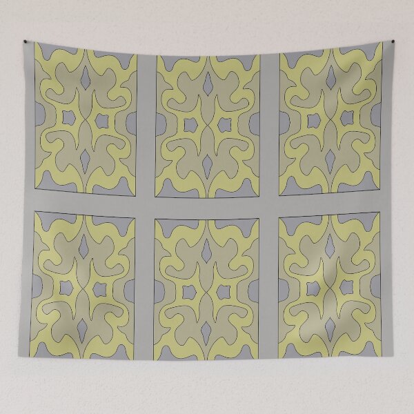 Item preview, patterns with gray and yellow tones designed and sold by azet-art.