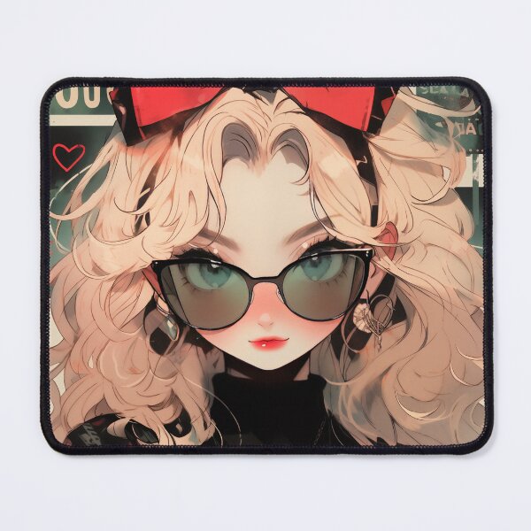 Item preview, Manga French Girl in romantic outfit portrait art designed and sold by TheArtistOf2022.