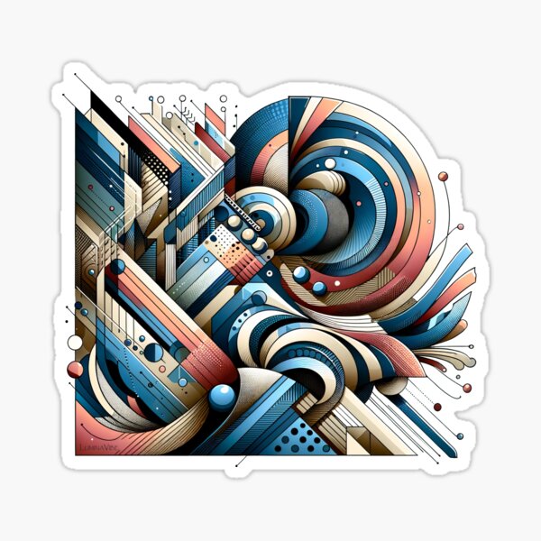 Item preview, Modern Harmony: Geometry and Color designed and sold by LuminaVibe.