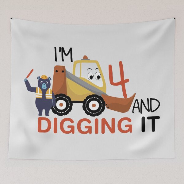 Item preview, I'm 4 and digging it designed and sold by Creacel26.