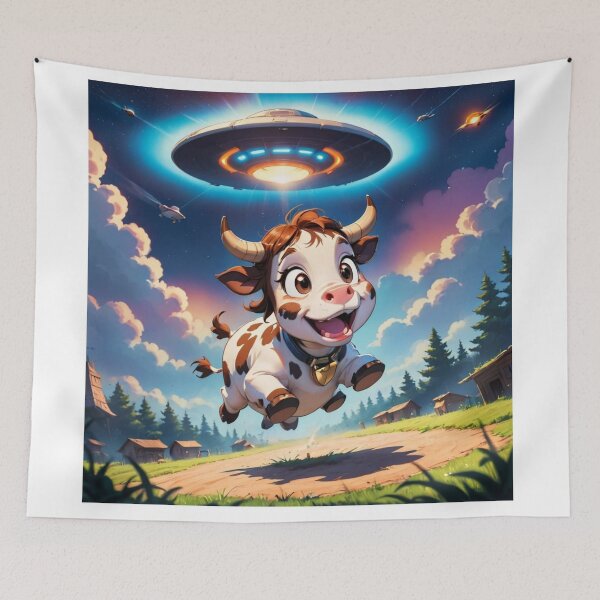 Item preview, Cow is kidnapped by UFO designed and sold by T2-jn.