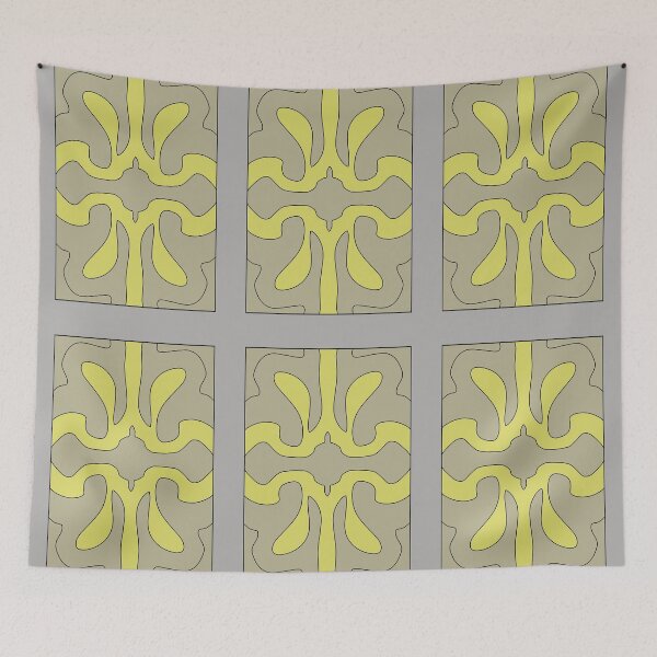Item preview, patterns with gray and yellow tones designed and sold by azet-art.