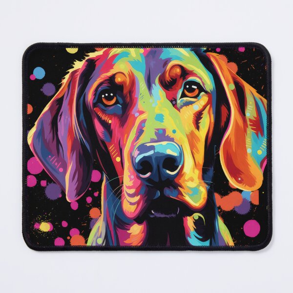 Item preview, colorful redbone coonhound colorful dog painting designed and sold by WallyPink.