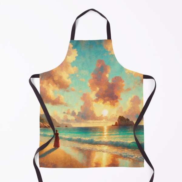 Item preview, Impressionist Beach Art, Sunset Seascape Canvas, Romantic Ocean Print designed and sold by BeaconMarketing.