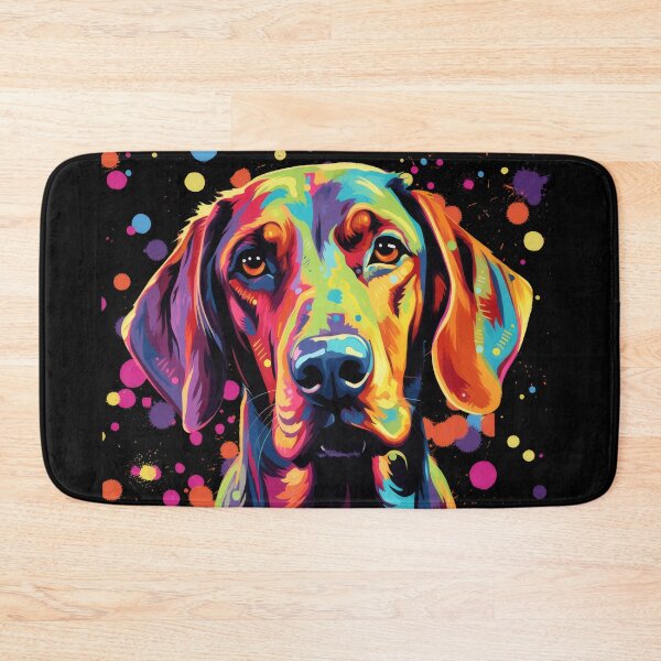 Item preview, colorful redbone coonhound colorful dog painting designed and sold by WallyPink.