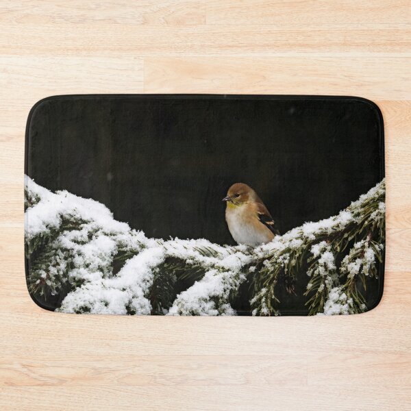 Item preview, Winter Goldfinch On Snowy Branch designed and sold by Deb Oppermann.