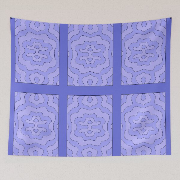 Item preview, patterns with blue tones designed and sold by azet-art.