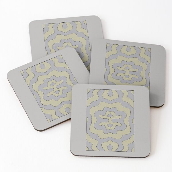 Item preview, patterns with gray and yellow tones designed and sold by azet-art.